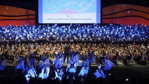 Más de 1.200 niños y niñas participan en un espectáculo cultural musical - beon. Worldwide