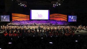 Más de 1.200 niños y niñas participan en un espectáculo cultural musical - beon. Worldwide 16